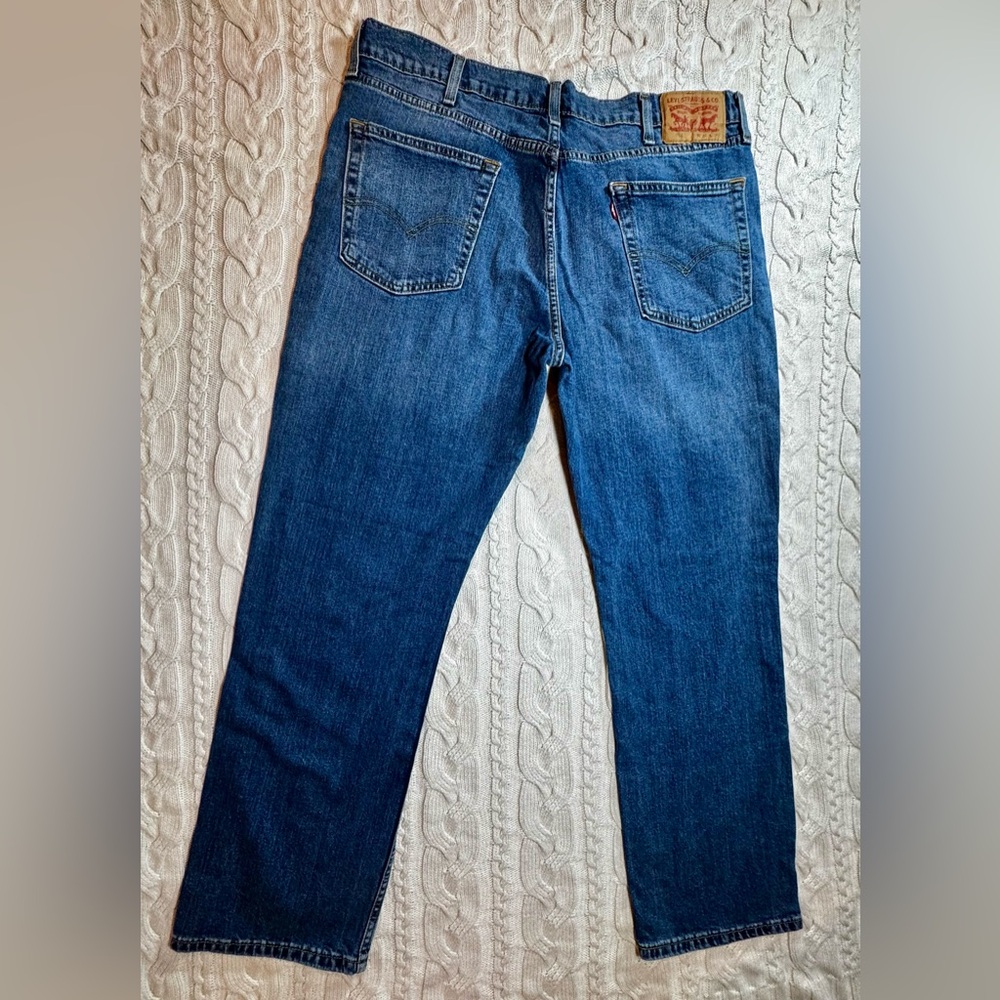 Men’s Levi’s 514 Dark Wash Jeans Straight Leg 38x30 #1552 - Picture 7 of 16